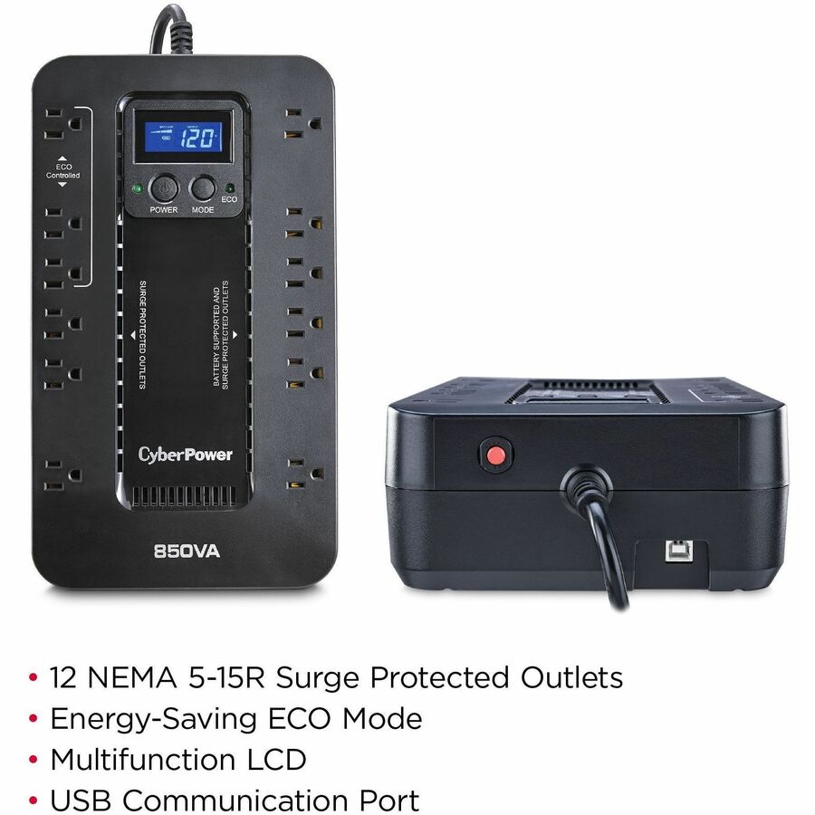 CyberPower EC850LCD Ecologic UPS Systems