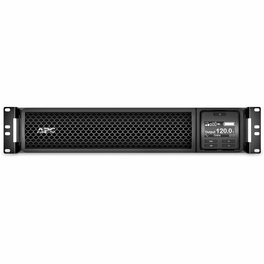 APC Smart-UPS On-Line, 2200VA, Rackmount 2U, 120V, 6x 5-20R+1x L5-20R NEMA outlets, Network Card, Extended runtime, W/ rail kit