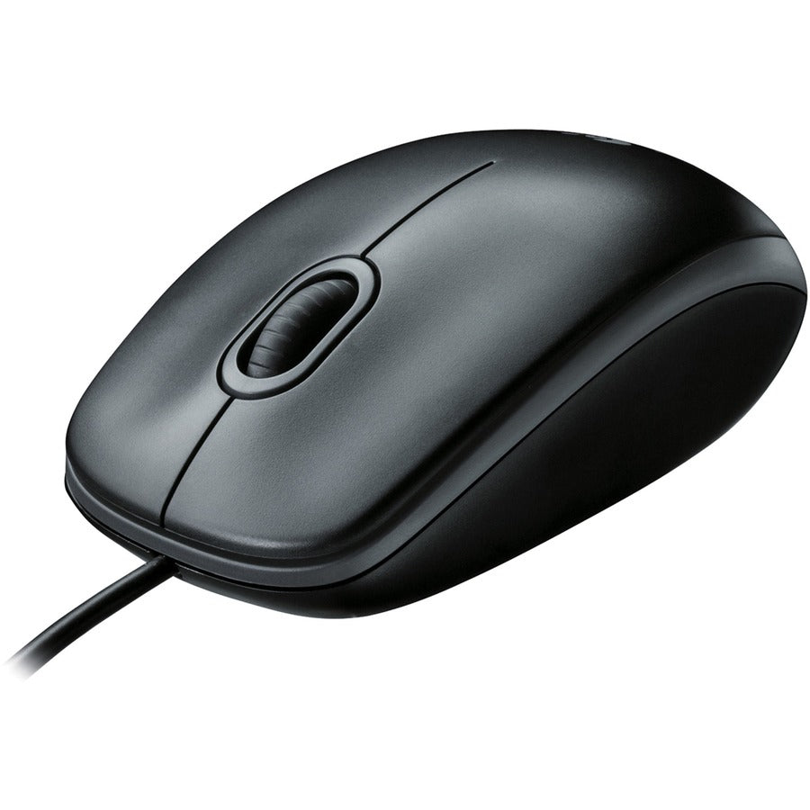 Logitech B100 Optical USB Mouse - 800 DPI Precision, Ambidextrous Design, Plug and Play Compatibility