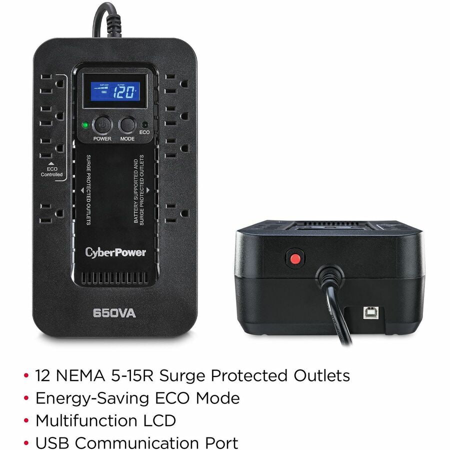 CyberPower EC650LCD Ecologic UPS Systems