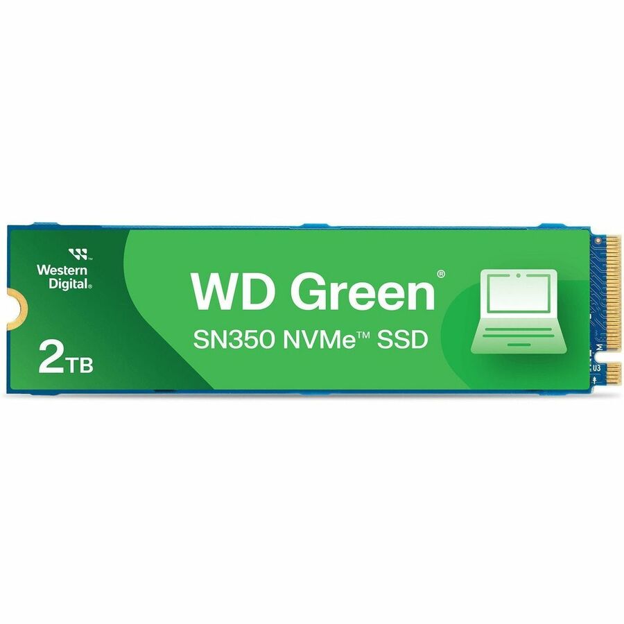 WD Green SN350 WDS200T3G0C-00AZL0 2 TB Solid State Drive - M.2 2280 Internal - PCI Express NVMe (PCI Express NVMe 3.0 x4)
