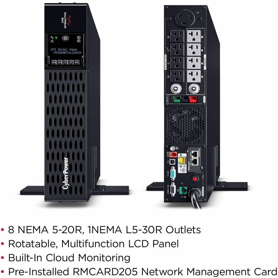 CyberPower PR3000RTXL2UACN Smart App Sinewave UPS Systems