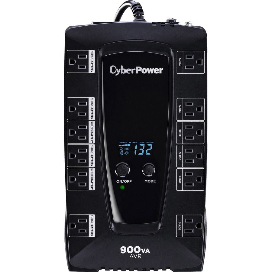 CyberPower 750VA AVRG750LCD Intelligent LCD UPS System with Battery Backup & Surge Protection