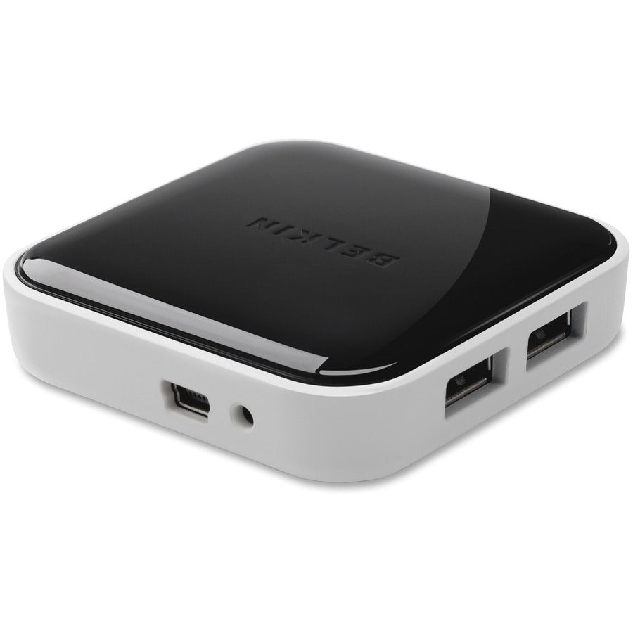 Belkin 4-Port Powered USB Hub - Add 4 Hi-Speed USB 2.0 Ports for PC, Mac & Laptops