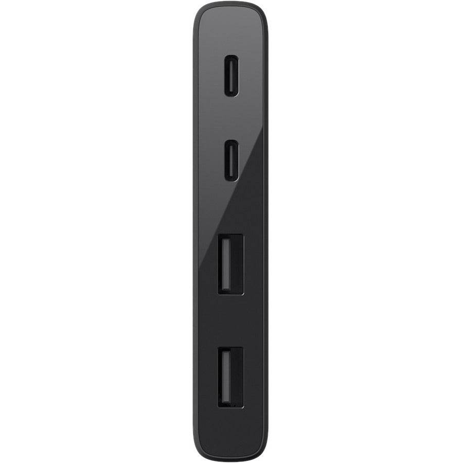 Belkin 4-Port USB-C Mini Hub with 2 USB-C and 2 USB-A Ports for Fast 5 Gbps Data Transfer