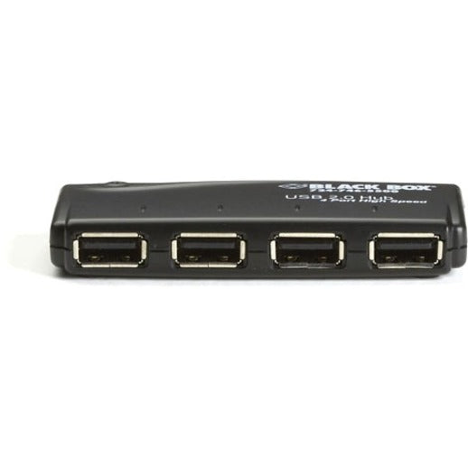 Black Box 4-Port USB 2.0 Hub - Connect 4 Devices, Up to 480 Mbps, Backward-Compatible with USB 1.1