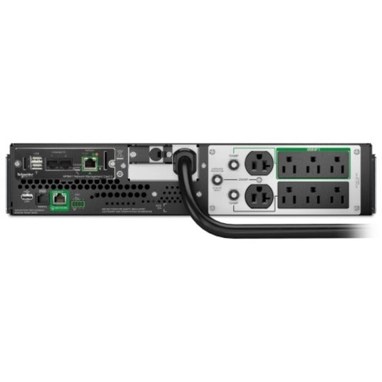 APC Smart-UPS, Line Interactive, 3kVA, Lithium-ion, Rackmount 2U, 120V, 2x NEMA 5-20R+6x NEMA 5-15R outlets, SmartConnect Port+Network Card, AVR, LCD