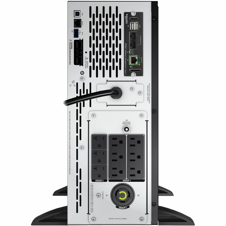 APC Smart-UPS X, Line Interactive, 2000VA, Rack/tower convertible 4U, 100V-127V, 6x 5-15R+3x 5-20R+1x L5-20R NEMA, NMC, Extended runtime, Short depth
