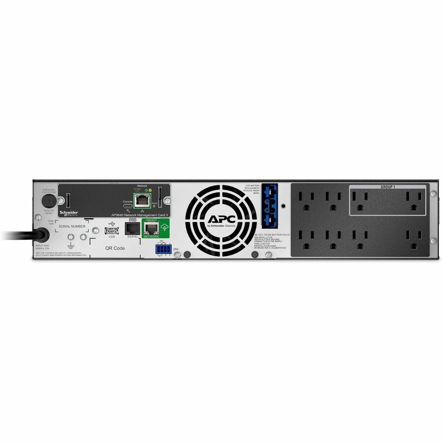 APC Smart-UPS X, Line Interactive, 750VA, Rack/tower convertible 2U, 120V, 8x 5-15R NEMA, SmartConnect port+NMC, Extended runtime