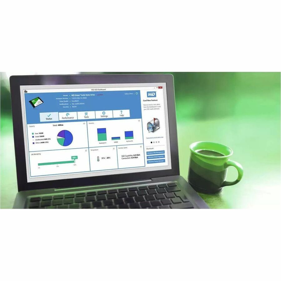 WD Green WDS480G3G0A-00BJG0 480 GB Solid State Drive - 2.5" Internal - SATA
