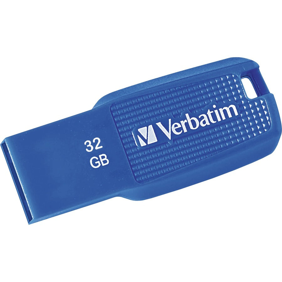 Verbatim 32GB Ergo USB 3.0 Flash Drive - Ergonomic Design, Reliable Storage, Password Protection