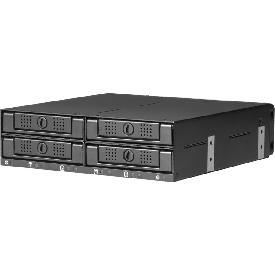 CRU DataPort 41 Internal Drive Enclosure - 4x 2.5" Bays, 6 Gbps Speed, Fits Standard 5.25" Bay
