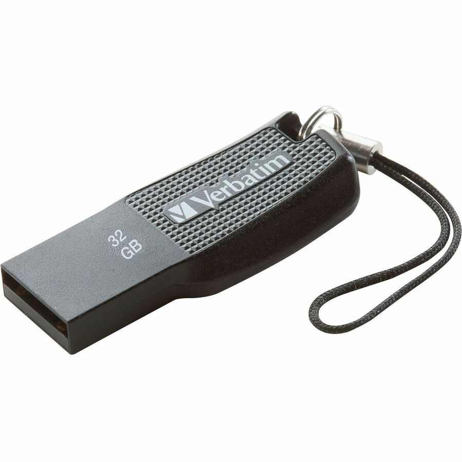 Verbatim 32GB Ergo USB Flash Drive, Ergonomic Design, USB 3.0, Antimicrobial Protection, Reliable Data Storage