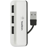 Belkin 4-Port USB Travel Hub - High-Speed Data Transfer, Plug and Play, Compact Design - Store 42