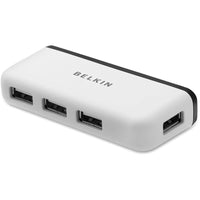 Belkin 4-Port USB Travel Hub - High-Speed Data Transfer, Plug and Play, Compact Design - Store 42