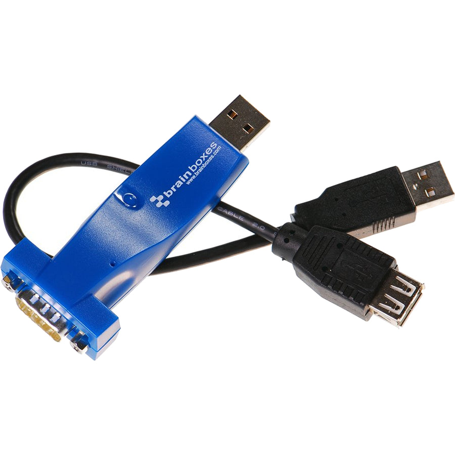 Brainboxes 1 Port RS232 USB to Serial Adapter - High-Speed 921,600 Baud, Lifetime Warranty