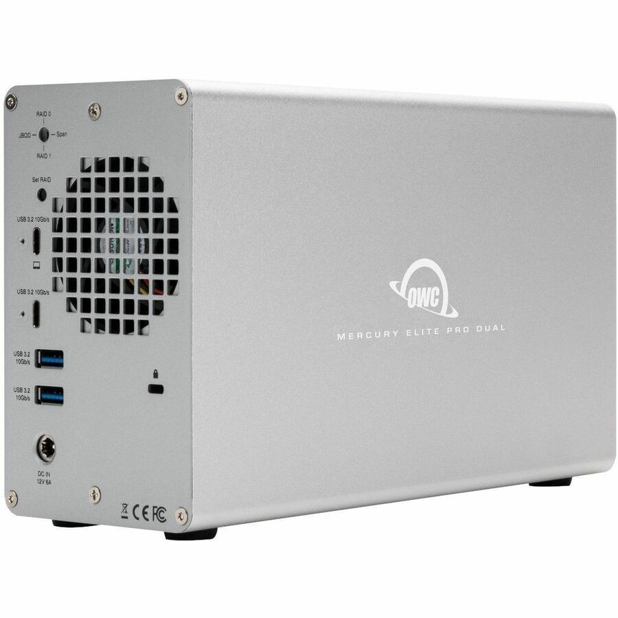 OWC Mercury Elite Pro Dual with 3-Port Hub External Storage Solution