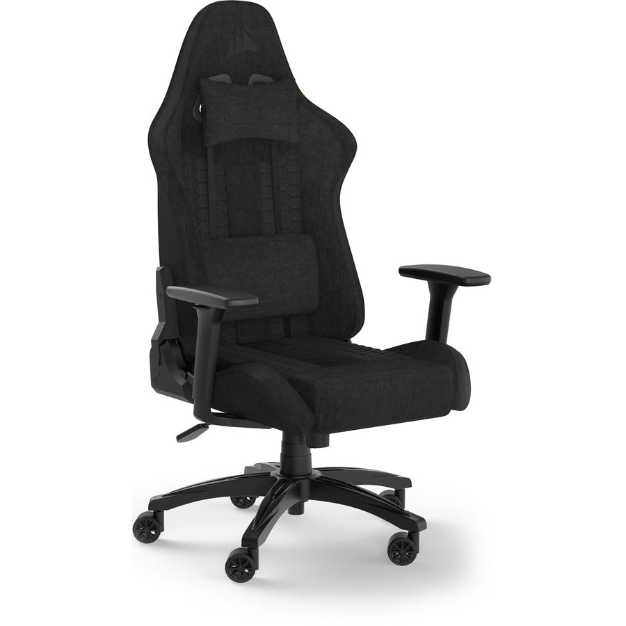 Corsair TC100 Relaxed Gaming Chair - Fabric, Racing-Inspired Design, Adjustable Lumbar & Neck Support
