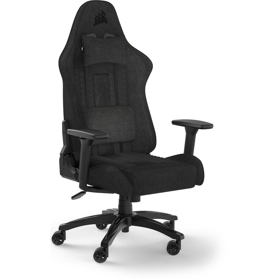 Corsair TC100 Relaxed Gaming Chair - Fabric, Racing-Inspired Design, Adjustable Lumbar & Neck Support