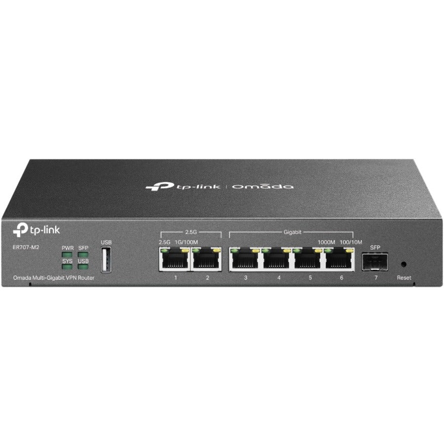 TP-Link ER707-M2 Omada Multi-Gigabit VPN Router with 2.5G Ports and Secure VPN Features