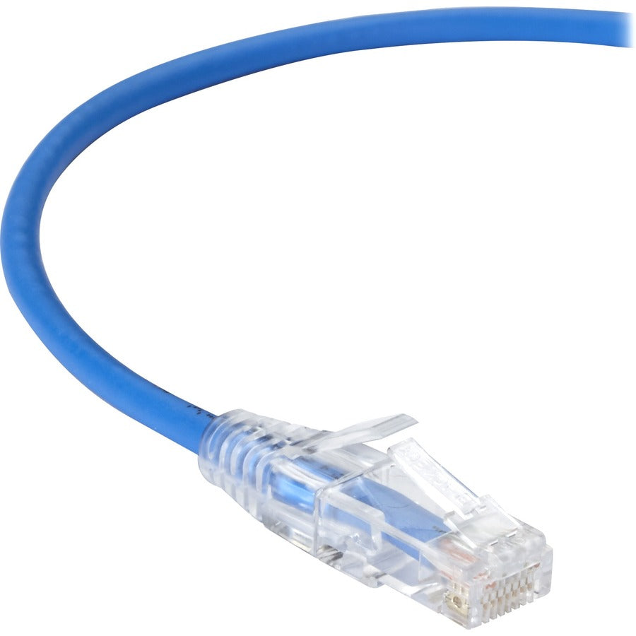 Black Box Slim-Net 28-AWG Cat6 UTP Patch Cable – Low-Profile Design, Snagless, 250-MHz Performance