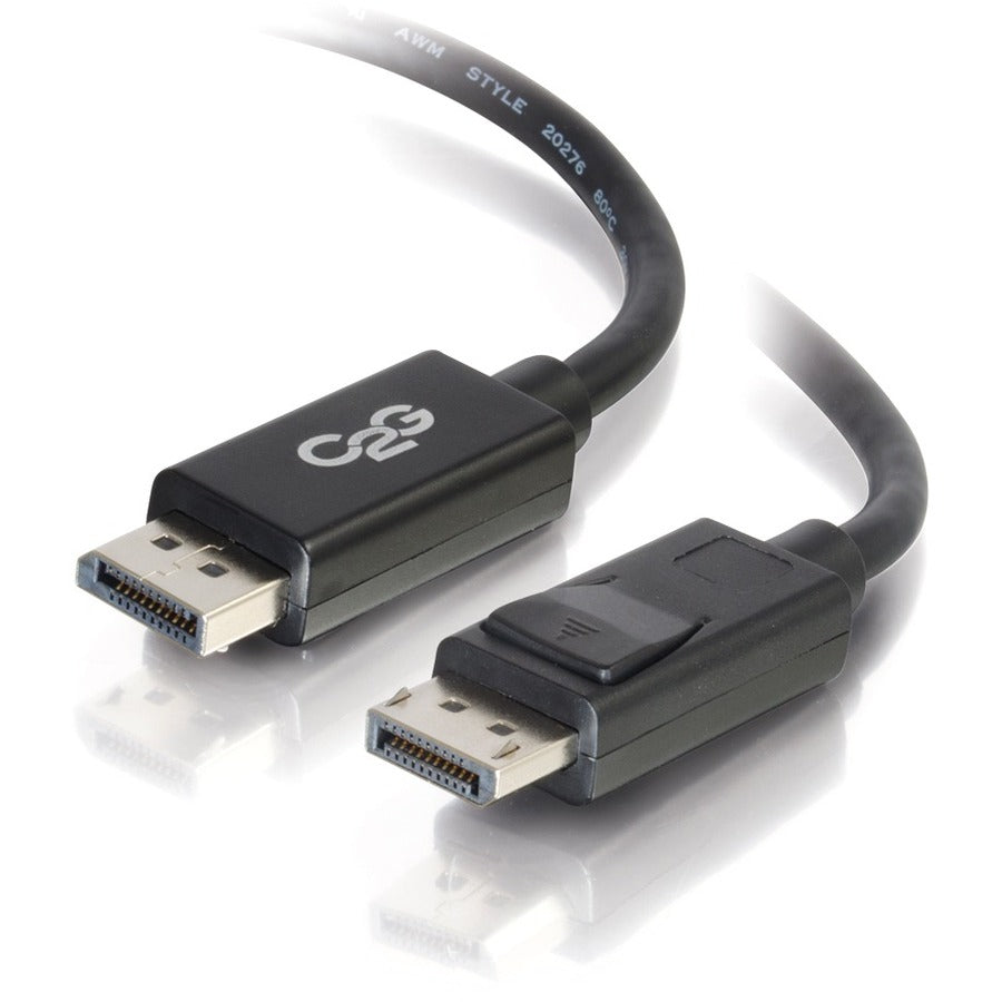 C2G 25ft DisplayPort Cable Male to Male - 8K UHD Resolution with Secure Latches