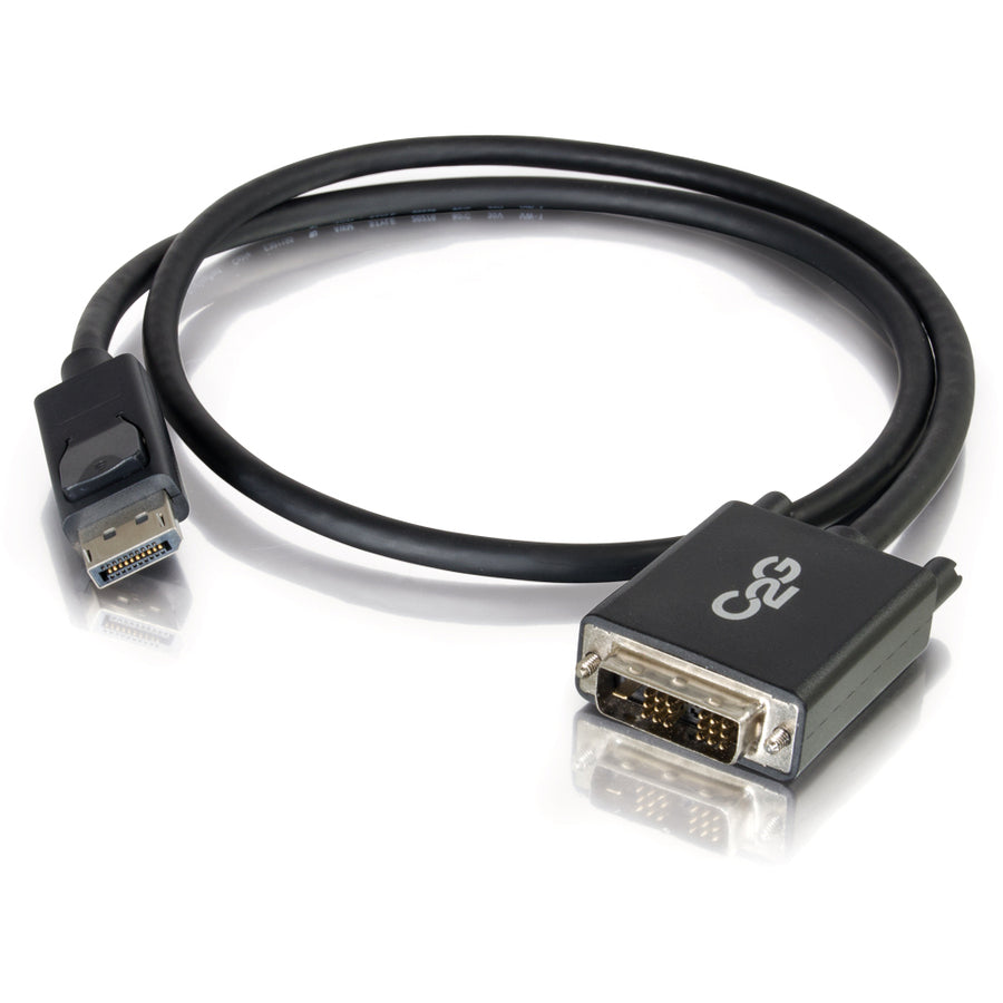 C2G 3Ft DisplayPort to DVI-D Adapter Cable - Full HD 1080p Male to Male Connection