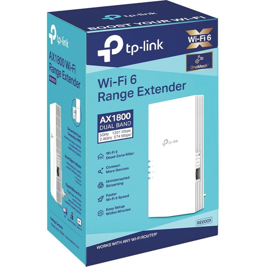 TP-Link RE600X - WiFi 6 Extender - Internet Booster