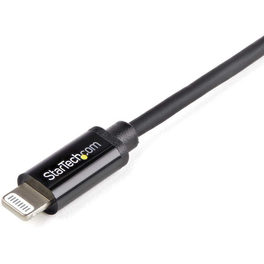 StarTech.com 2m (6ft) Long Black Apple�&reg; 8-pin Lightning Connector to USB Cable for iPhone / iPod / iPad