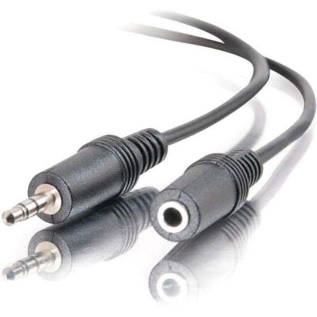 C2G 25Ft 3.5Mm Stereo Audio Extension Cable M/F - Durable, Molded Connectors for Superior Sound