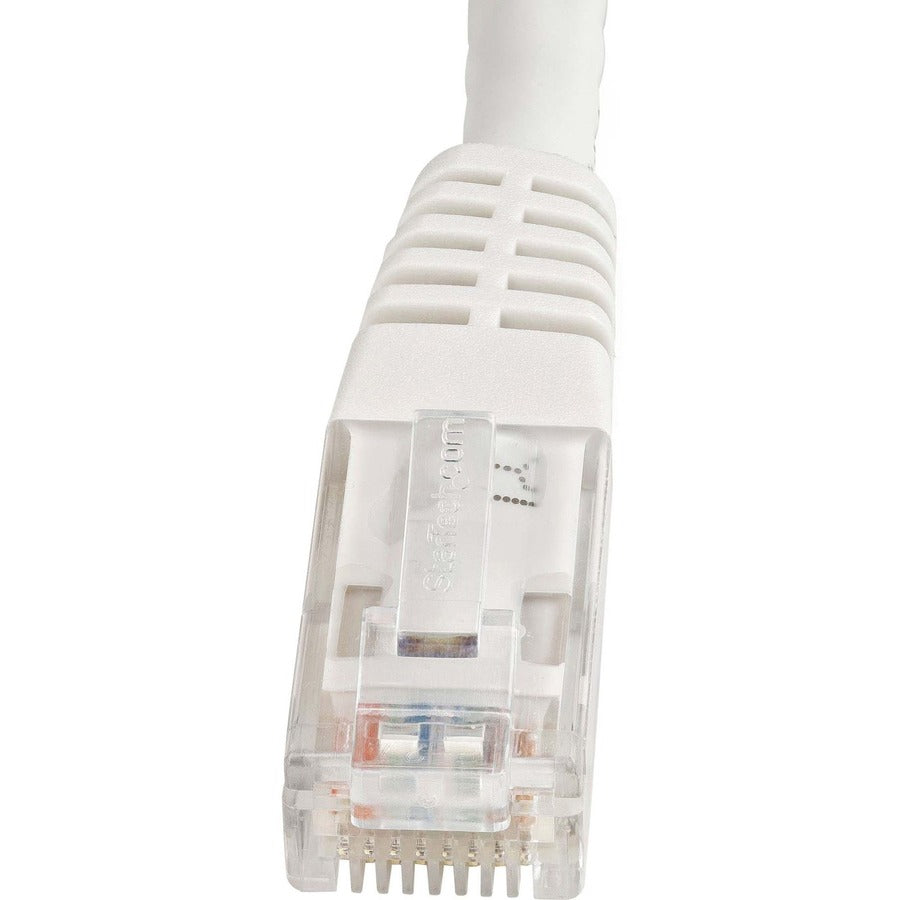 StarTech.com 25ft CAT6 Ethernet Cable - White Molded Gigabit - 100W PoE UTP 650MHz - Category 6 Patch Cord UL Certified Wiring/TIA