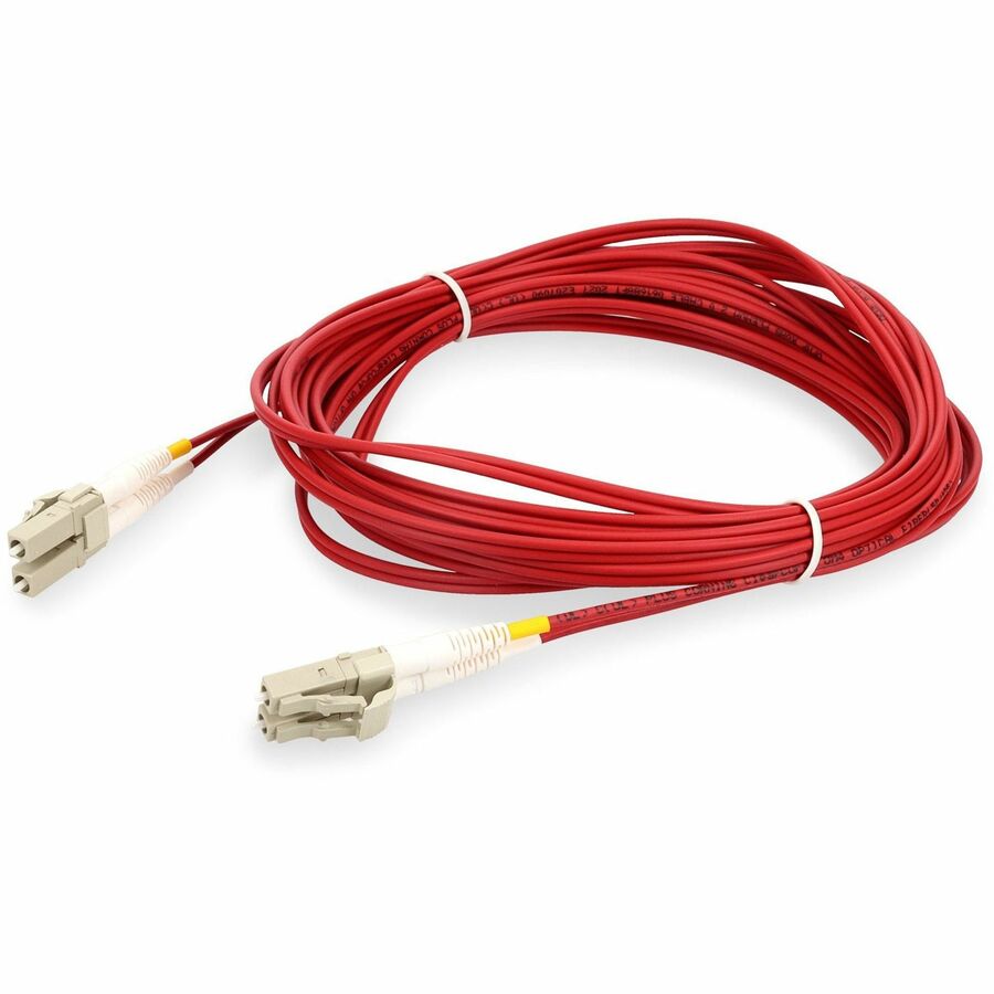 AddOn 2M Aqua Duplex Fiber Optic Patch Cable LC to LC OM4, TAA Compliant for 10G/100G Ethernet