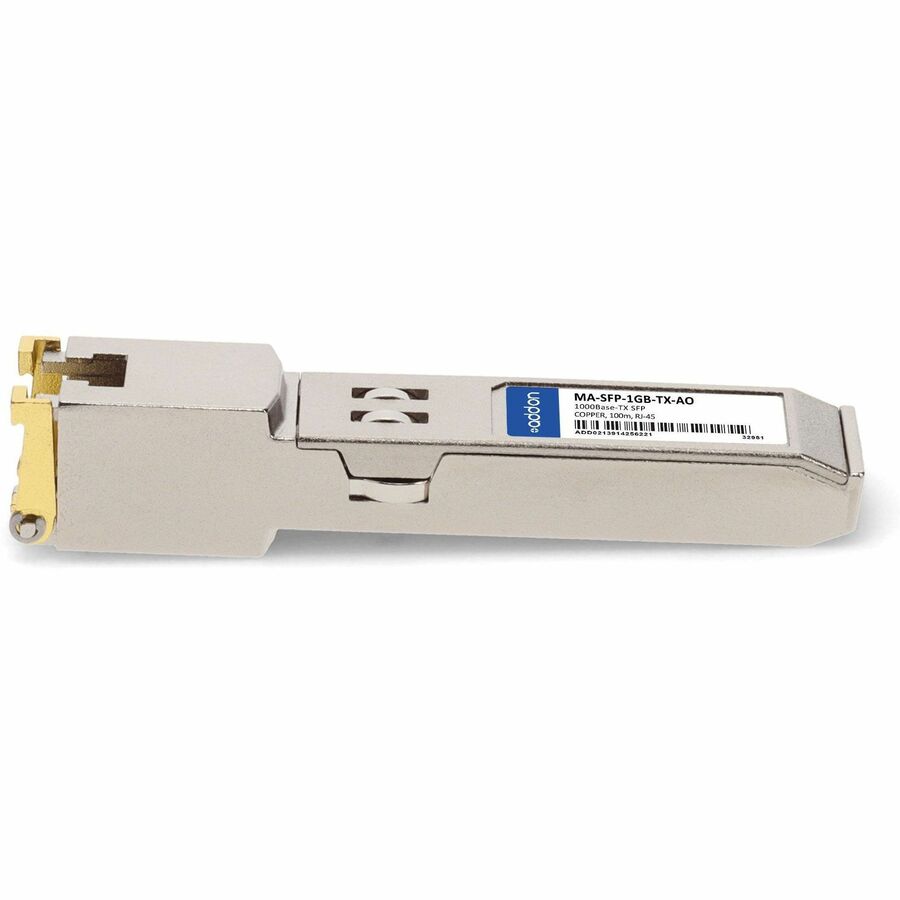 AddOn Cisco Meraki MA-SFP-1GB-TX Compatible TAA Compliant 10/100/1000Base-TX SFP Transceiver (Copper, 100m, RJ-45)