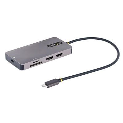 Startech USB-C Multiport Adapter with Dual HDMI 2.0b, 4K 60Hz, Gigabit Ethernet & USB Hub