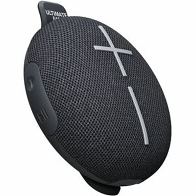 Logitech Core Mini Roll Black Portable Speaker with Hookable Strap for Big Sound Anywhere