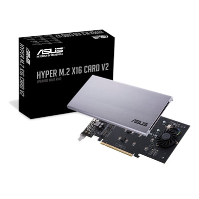 ASUS Hyper M.2 X16 Gen 4 PCIe Expansion Card - 4 NVMe Slots Supporting 256Gbps for AMD and Intel