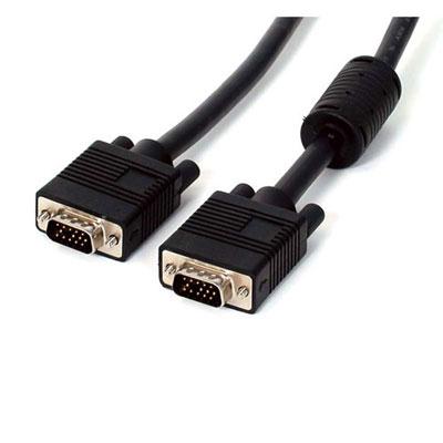 15Ft VGA Monitor Extension Cable - High Resolution 1920x1200, Ferrite Core, Ideal for Projectors