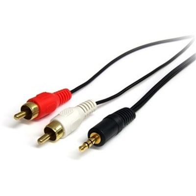 3 Ft Stereo RCA Audio Cable - Connect Mini Jack to RCA for Computers and Audio Devices