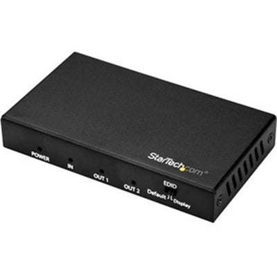 2-Port 4K HDMI Splitter with HDR, 60Hz Support, and 7.1 Surround Sound by Startech.com
