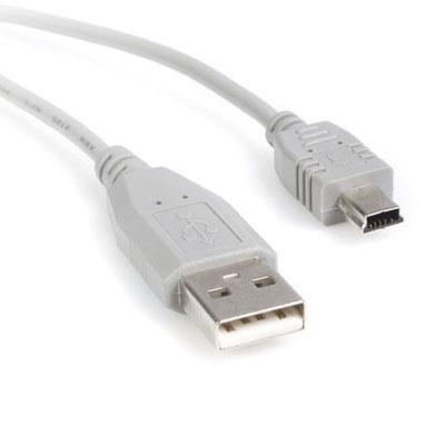 Startech 1' Mini USB 2.0 Cable, Type A Male to Mini B Male, 480Mbps Data Transfer