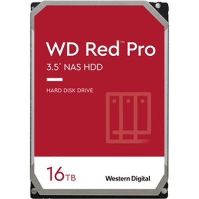 WD Red Pro 16TB 3.5" HDD for NAS - High-Performance Drive for Medium to Large Businesses