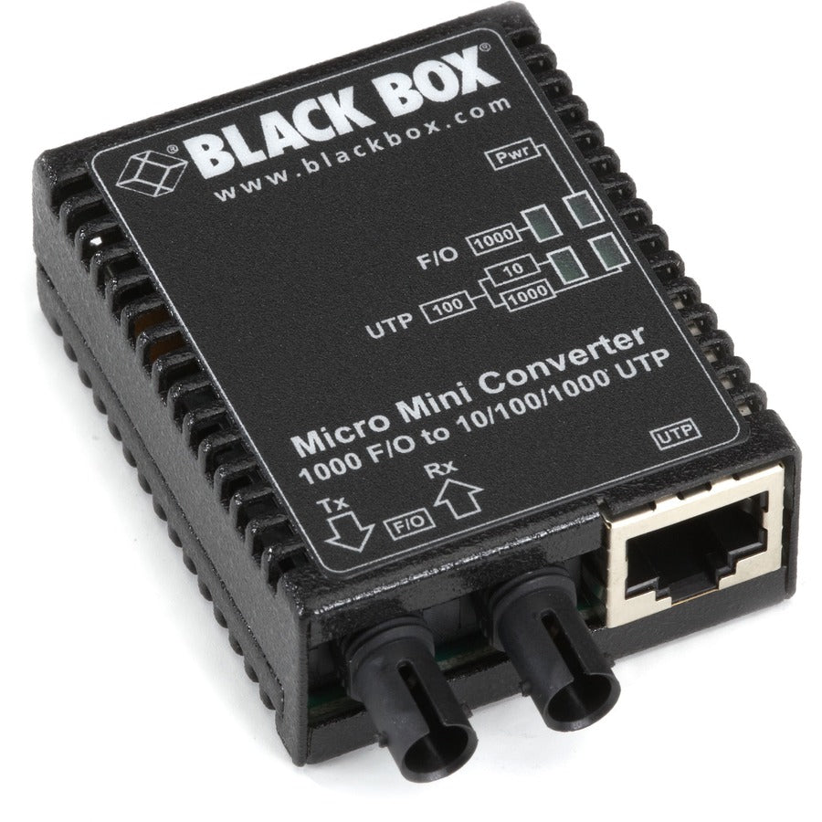 Ultra Compact Black Box Micro Mini Media Converter, USB-Powered for Portable Fiber Connectivity