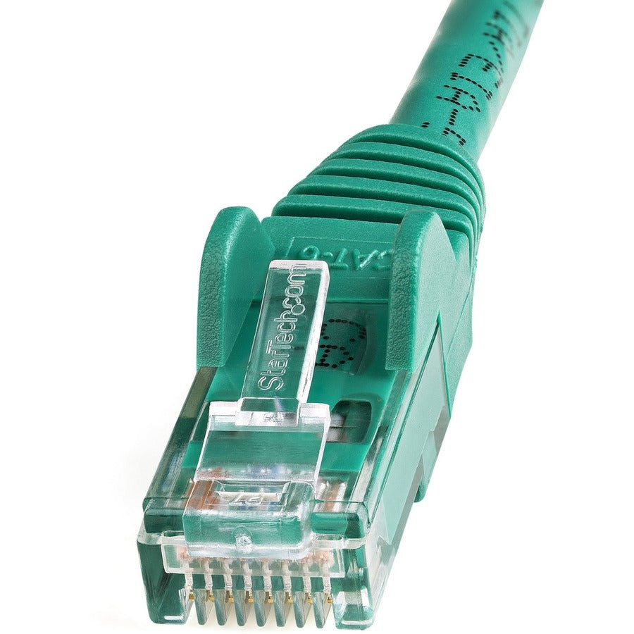 StarTech.com 15ft CAT6 Ethernet Cable - Green Snagless Gigabit - 100W PoE UTP 650MHz Category 6 Patch Cord UL Certified Wiring/TIA