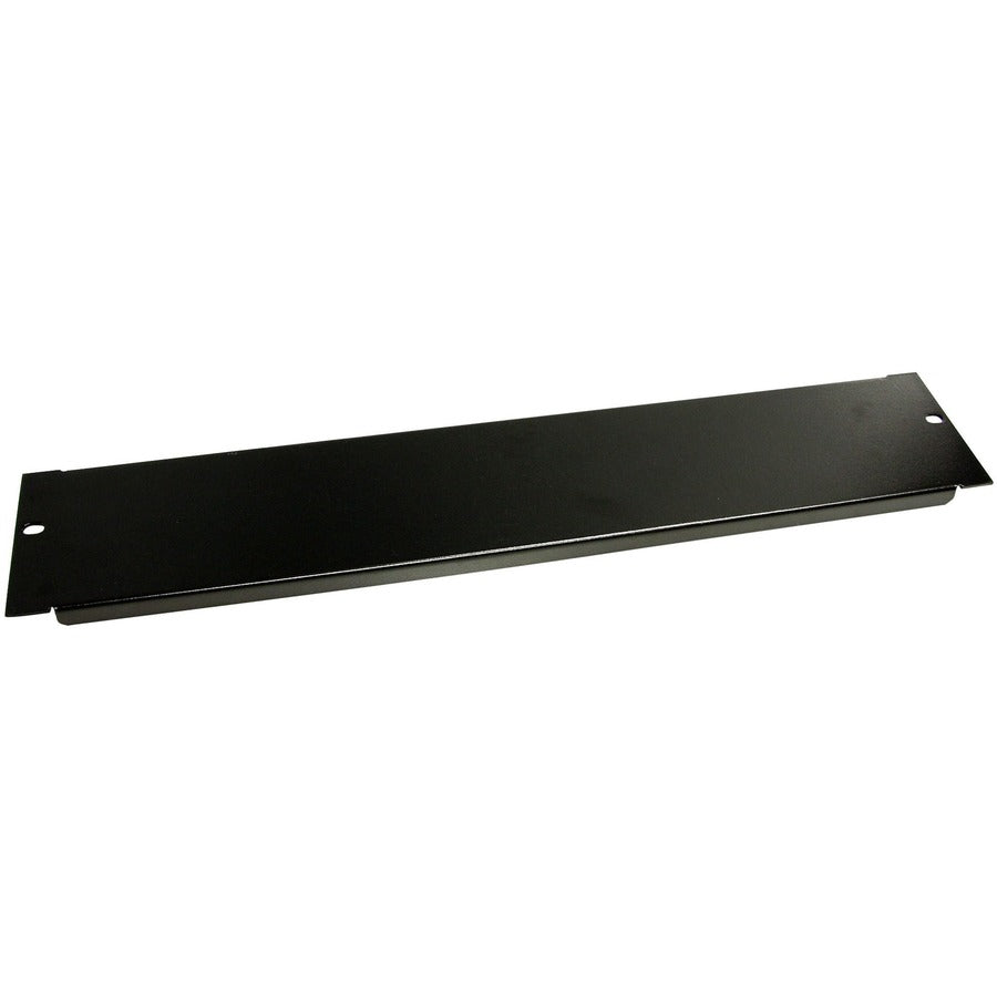 StarTech 2U Blank Rack Panel - 19 Inch Steel Filler Panel for Server Racks - Black Powder Coated