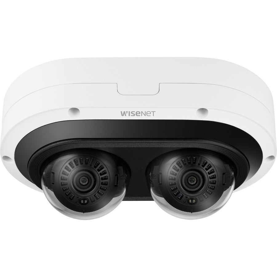 Wisenet PNM-12082RVD 6 Megapixel Outdoor Network Camera - Color - Dome - White - TAA Compliant