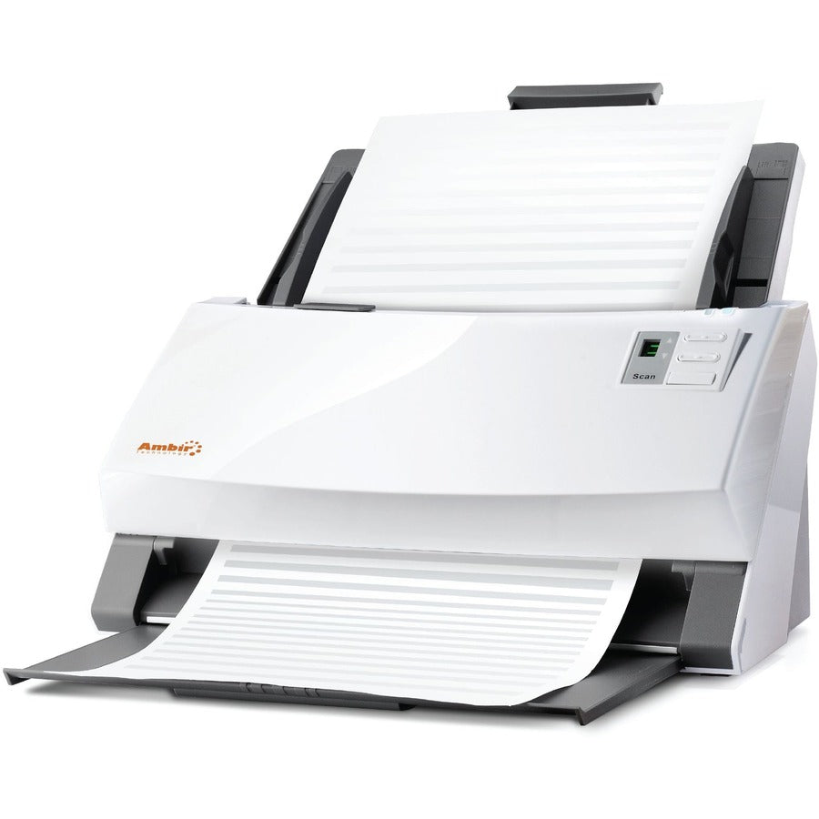 Ambir ImageScan Pro 340u Scanner - Duplex Scanning, Ultrasonic Misfeed Detection, Versatile Document Handling