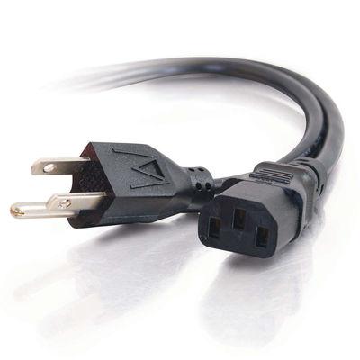 1ft Universal Power Cable - IEC320 C13 to NEMA 5-15P for Versatile Connectivity