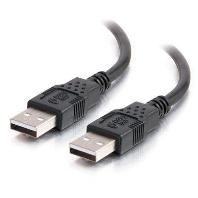2M USB 2.0 A Male to A Female Extension Cable - High-Speed Data Transfer - Black
