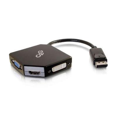 C2G DisplayPort to HDMI, DVI, VGA Multi-Adapter - Versatile Video Connectivity Solution