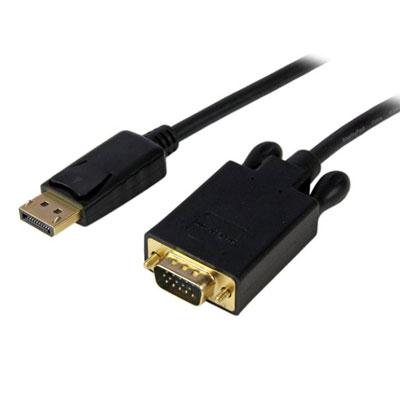 3' DisplayPort to VGA Adapter Cable - DP to VGA Converter for Monitors & Projectors, 1920x1200 Resolution